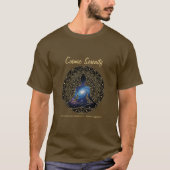 Cosmic Serenity Meditation – Galaxy Mandala  Tシャツ (正面)