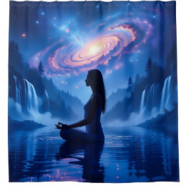 Cosmic Serenity Shower Curtain シャワーカーテン