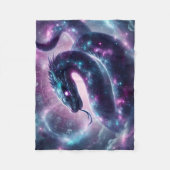 Cosmic Serpent Zodiac Galaxy Astrology フリースブランケット (正面)