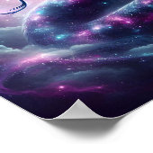 Cosmic Serpent Zodiac Galaxy Astrology ポスター (角)