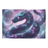 Cosmic Serpent Zodiac Galaxy Astrology 枕カバー (裏面)