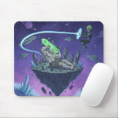 Cosmic Showdown — Alien vs Buff Titan マウスパッド (マウス)