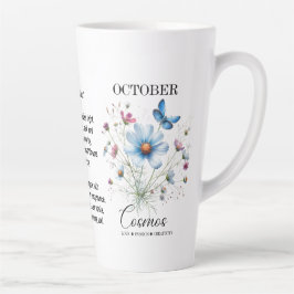 Cosmic Sip October Birth Flower Mug of Love カフェラテマグ