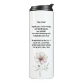 Cosmic Sip • October Birth Flower Thermal Tumbler  タンブラー (回転左)