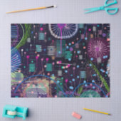 Cosmic Snow Storm: Abstract Maximalism Art 薄葉紙 (クラフト)