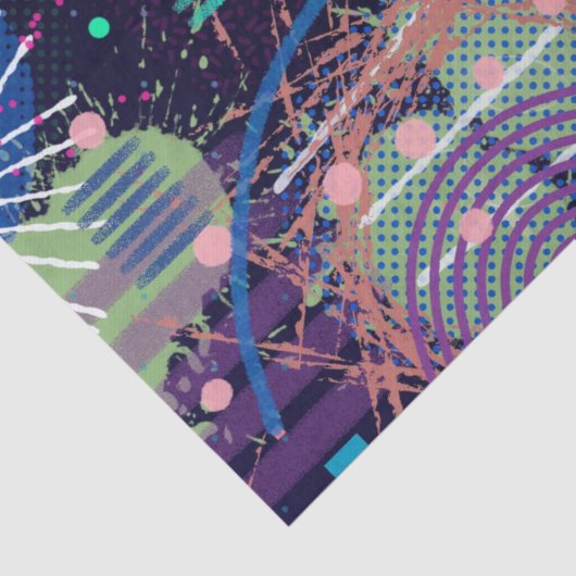 Cosmic Snow Storm: Abstract Maximalism Art 薄葉紙 (詳細)