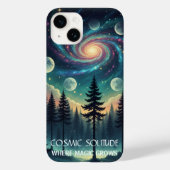 Cosmic Solitude Galaxy Forest • Moon Phases Case-Mate iPhoneケース (裏面)