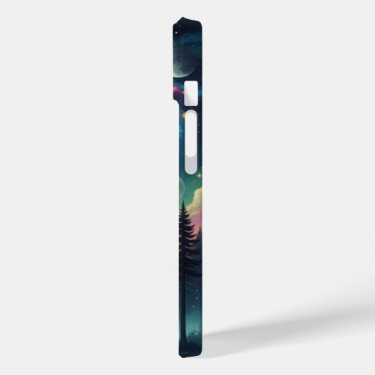 Cosmic Solitude Galaxy Forest • Moon Phases Case-Mate iPhoneケース (裏面 / 左)