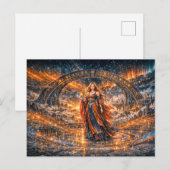 Cosmic Sorceress – Fantasy Postcard ポストカード (正面/裏面)