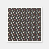 Cosmic space man fox cat stars pattern スタンダードカクテルナプキン (正面)