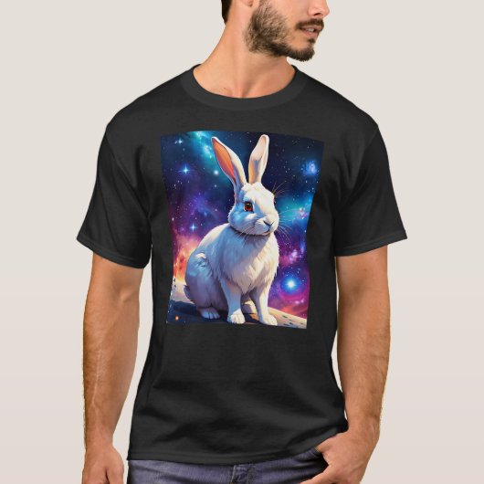 Cosmic Space Rabbit - Intergalactic Adventure Tシャツ (正面)