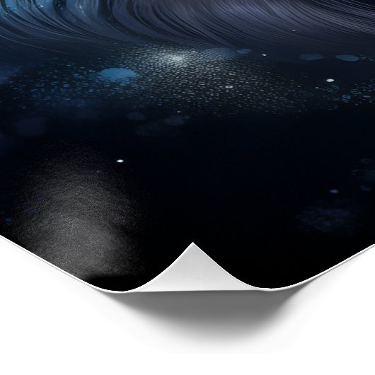 Cosmic Spirit Wolf Fantasy Poster ポスター (コーナー)