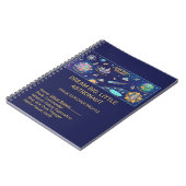 Cosmic Star Dust Galaxy Kids Mission Spiral Notebo ノートブック (左側)