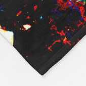 Cosmic Starry Night Galaxy フリースブランケット (角)