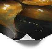 Cosmic Sunflower - AI Fantasy Digital Art Print ポスター (コーナー)