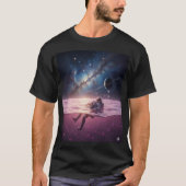 Cosmic Sunset Astronaut T-Shirt Tシャツ (正面)