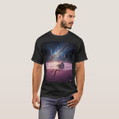 Cosmic Sunset Astronaut T-Shirt Tシャツ (正面フル)