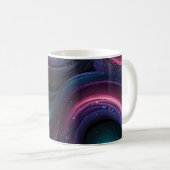 🌌 Cosmic Swirls: Galaxy-Inspired Abstract Design  コーヒーマグカップ (正面右)