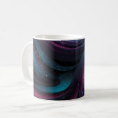 🌌 Cosmic Swirls: Galaxy-Inspired Abstract Design  コーヒーマグカップ (正面左)