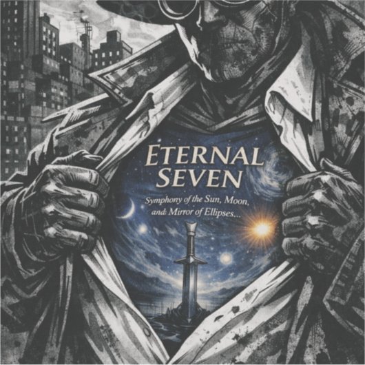 Cosmic Sword Fantasy Vinyl Sticker シール (正面)