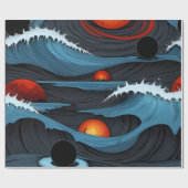 Cosmic Tides ラッピングペーパー (フラット)