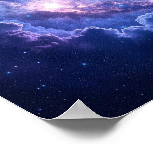 Cosmic Veil Nebula ポスター (角)