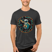 Cosmic Voyager：宇宙飛行士スタイル トライブレンドＴシャツ (正面)