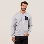 Cosmic Voyager Star Hoodie - Men's Celestial Galax パーカ (正面フル)