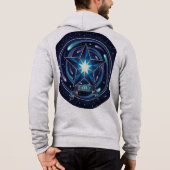 Cosmic Voyager Star Hoodie - Men's Celestial Galax パーカ (裏面)