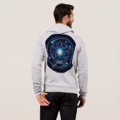 Cosmic Voyager Star Hoodie - Men's Celestial Galax パーカ (裏面フル)