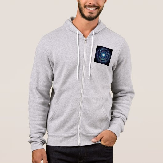 Cosmic Voyager Star Hoodie - Men's Celestial Galax パーカ (正面)