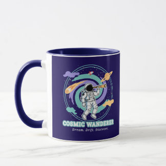 Cosmic Wanderer Astronaut Telescop マグカップ