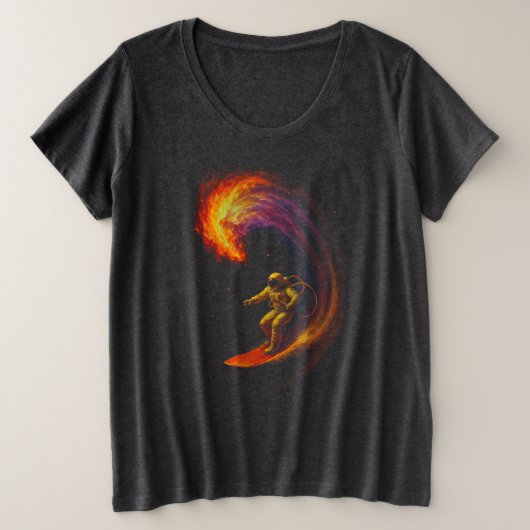 Cosmic Wave Rider プラスサイズTシャツ (デザイン正面)
