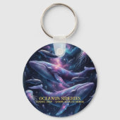 Cosmic Whale Galaxy Ocean キーホルダー (正面)