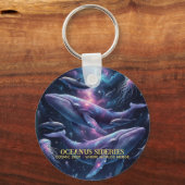 Cosmic Whale Galaxy Ocean キーホルダー (正面)