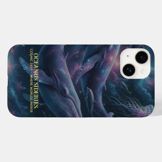 Cosmic Whale Galaxy Ocean Case-Mate iPhoneケース (裏面 (横))