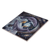 Cosmic Whale & Girl Photo Tile タイル (側面)