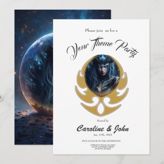 Cosmic Witch – Born from the Star Sphere. 招待状 (正面/裏面)