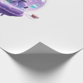 Cosmic Witch Cat Crystal Ball Kawaii Gift Wrapping ラッピングペーパー (角)