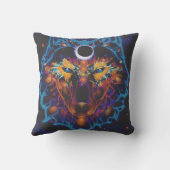 “Cosmic wolf Pillow – Mystical Galaxy Art クッション (裏面)