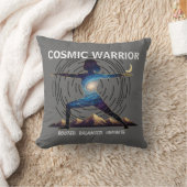 Cosmic Yoga Warrior | Galaxy Body Pose クッション (ブランケット)