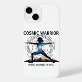Cosmic Yoga Warrior | Galaxy Body Pose Case-Mate iPhoneケース (裏面)