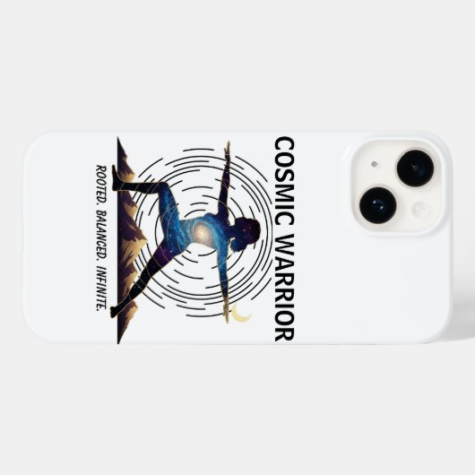 Cosmic Yoga Warrior | Galaxy Body Pose Case-Mate iPhoneケース (裏面 (横))