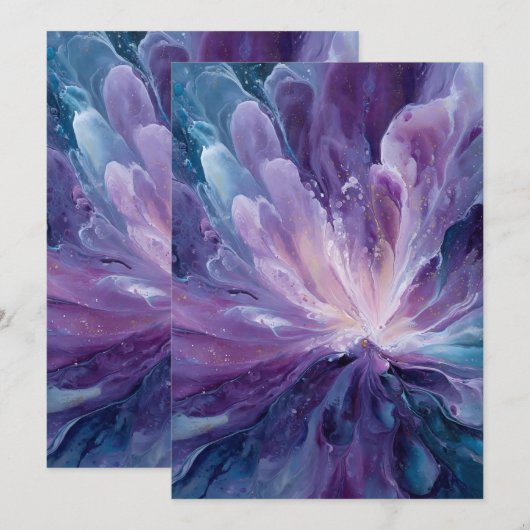 CosmicFlower サンキューカード (正面/裏面)