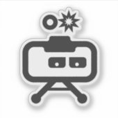 Cosmicity Logobot 3" ステッカー 6枚入り シール (正面)