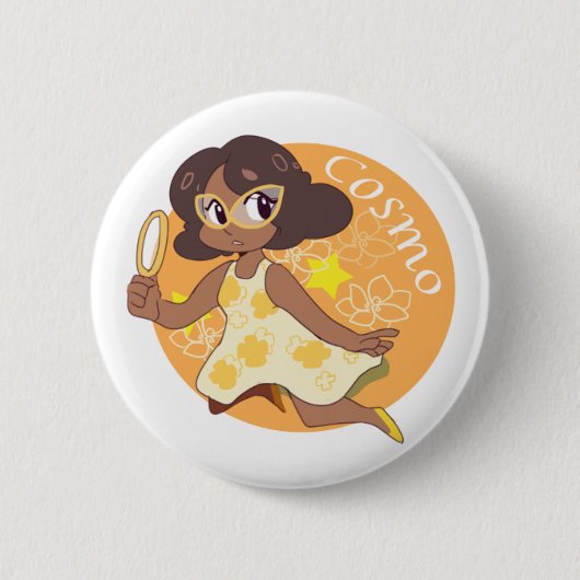 Cosmo宇宙の探偵 缶バッジ (正面)