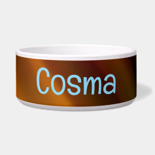 COSMO文字付き赤と茶色のブレペットボウル ボウル