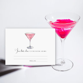 Cosmo cocktail Bridal shower Date night ideas エンクロージャーカード