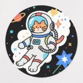 CosmoCat:オービットでの前足 ラベル (デザイン2)