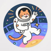 CosmoCat:オービットでの前足 ラベル (デザイン1)